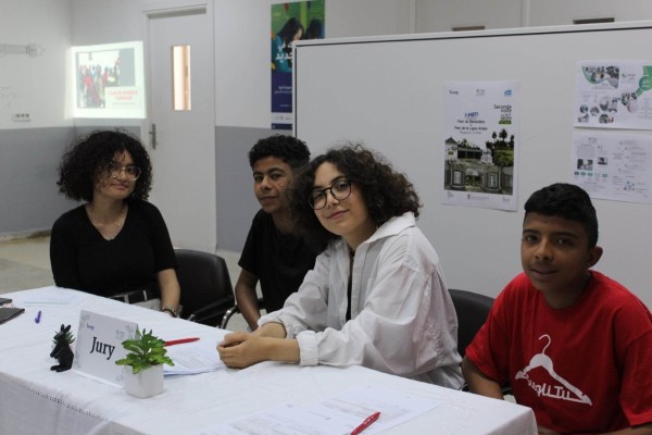 Jeunes de l’école tunisienne de la 2ème Chance de Rafiq