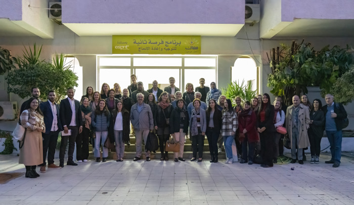 Conference_2022 : Les membres du réseau à l'Ecole de la 2ème Chance de Rafiq