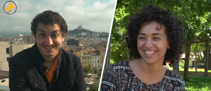 Yacine et Sara, stagiaires à l'E2C de Marseille